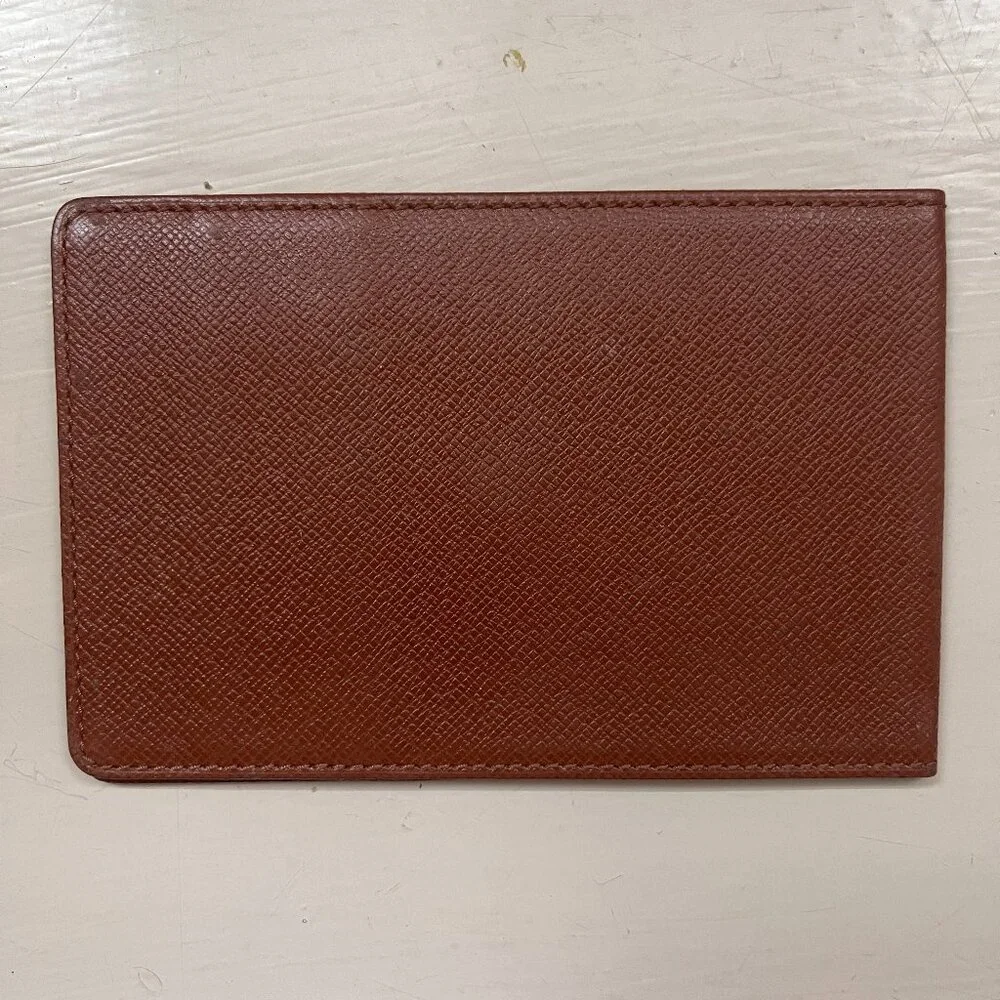 Auc Louis Vuitton Taiga Porte Tresor Etui Papiers Wallet ID Document holder